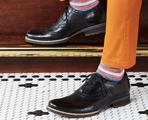 Miękkie męskie buty Normalne rozmiary Brązowe skórzane trampki