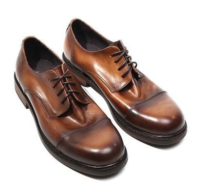 Męskie buty w kolorze byka, buty modne, buty męskie w kolorze brązowym, buty Oxford