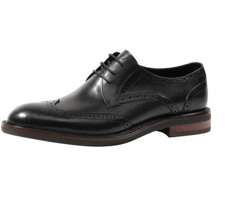 Czarny wzór krokodyla męski skórzane sukienki buty brązowe / czarne męskie Oxford buty