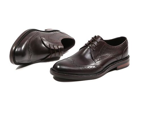 Czarny wzór krokodyla męski skórzane sukienki buty brązowe / czarne męskie Oxford buty
