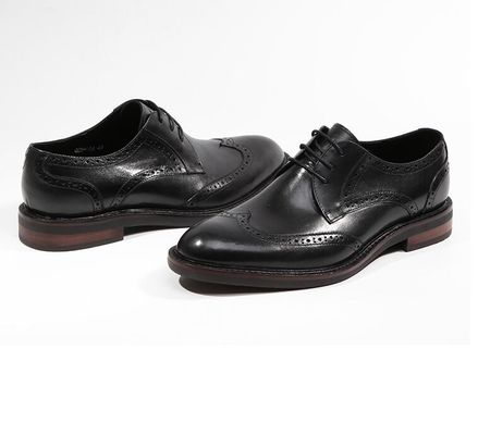 Czarny wzór krokodyla męski skórzane sukienki buty brązowe / czarne męskie Oxford buty