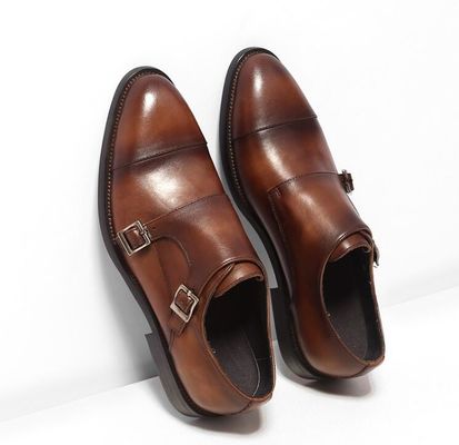 Klasyczne męskie buty z sznurówkami do sukienki ślubnej, buty z okrągłymi palcami, męskie buty z czarnym Derby'em