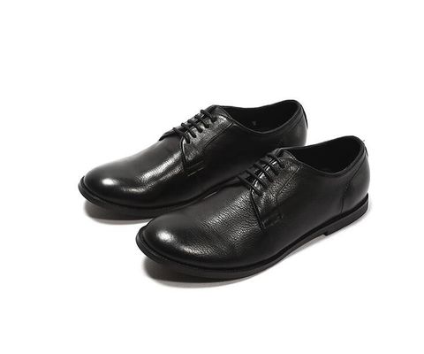 Brązowe / czarne buty z pasami, buty męskie z wiązką.