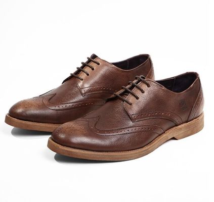 Wygodne, męskie, skórzane buty, miękkie buty dla dorosłych.