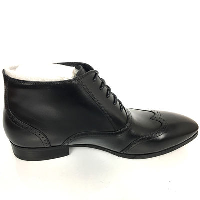 Zippery Prawdziwa Skóra Zimowe Buty dla Mężczyzn Śnieżnych Antiskid Gumowa Samota Unikalny Design