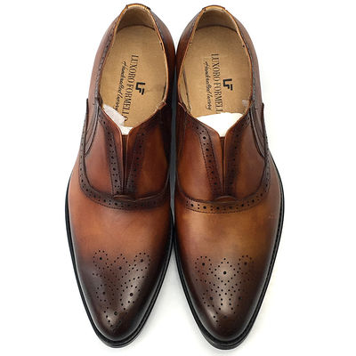 Włochy ręcznie wykonane skóry męskie buty do ubioru formalnego Oxford Buty biurowe