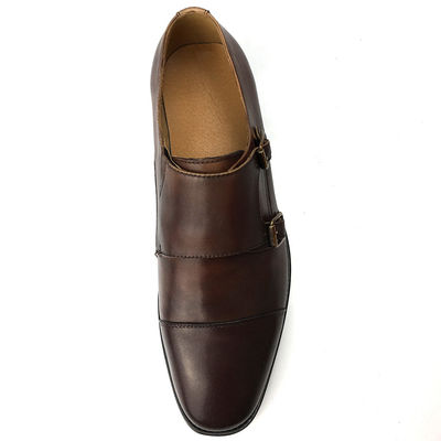 Buty z skóry krowiej, buty letnie dla mężczyzn, buty Oxford z podwójnym klamrem