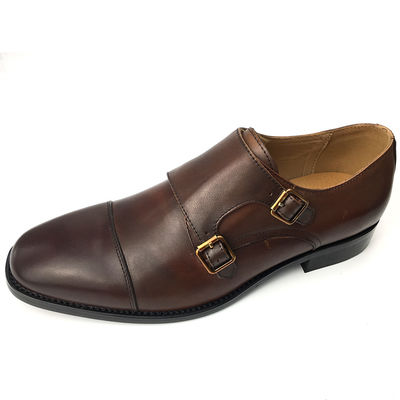 Buty z skóry krowiej, buty letnie dla mężczyzn, buty Oxford z podwójnym klamrem