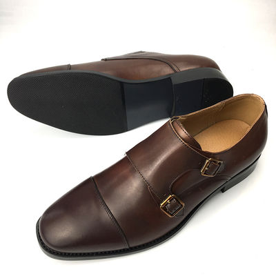 Buty z skóry krowiej, buty letnie dla mężczyzn, buty Oxford z podwójnym klamrem