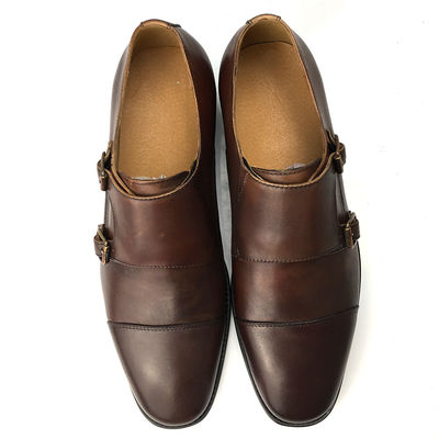 Buty z skóry krowiej, buty letnie dla mężczyzn, buty Oxford z podwójnym klamrem