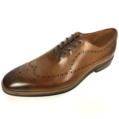 Anglia styl mody mężczyźni biurowe formalne skóry Brogue buty z dużym rozmiarem
