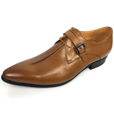 Oksfordzki Biuro Biznesowe Stroje Mężczyźni Stroje Formalne, Buty Monk Strap