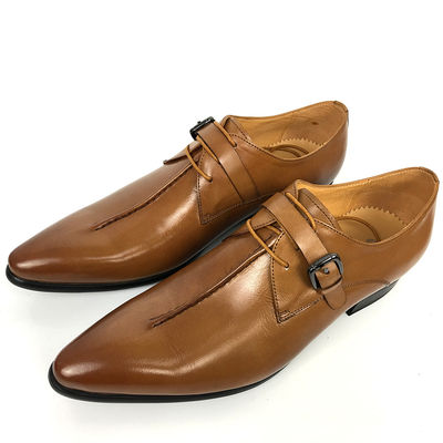 Oksfordzki Biuro Biznesowe Stroje Mężczyźni Stroje Formalne, Buty Monk Strap