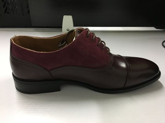 Mężczyźni z elegancką suknią skórzaną, buty z Goodyear Welted, zrobione na zamówienie.