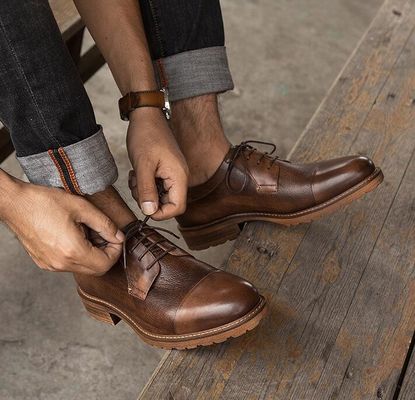 Mężczyźni Business Casual Dress Mężczyźni Buty skórzane Plus - rozmiar 45 46 47