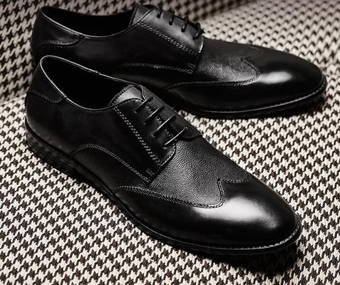 Włoski design oryginalne męskie skórzane buty, buty męskie na zamówienie.
