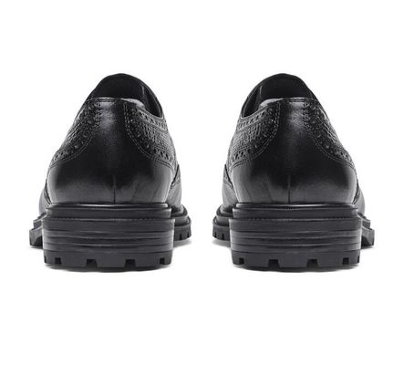 Brogues Casual Mens Skóra Ubrania Buty Oddychający Biurowy Policja Loafer
