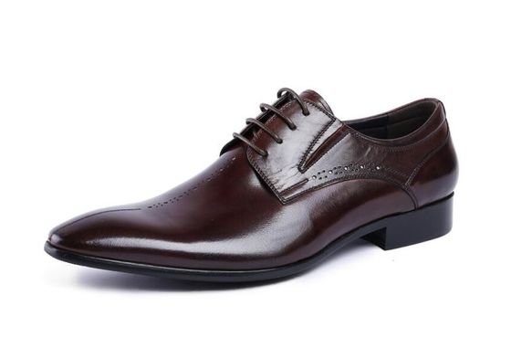 Brand Wingtip Oxford Luxury Mens Skóra Buty, rzeźbione prawdziwe buty skórzane