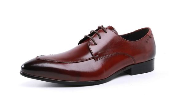 Wzornictwo wybrukowane Patent skórzane czarne buty, sznurówki buty