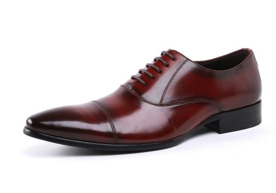 Oxford Army Ceremonial Red Leather Oficer Wojskowy Mężczyźni Buty 39-45#