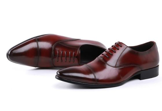 Oxford Army Ceremonial Red Leather Oficer Wojskowy Mężczyźni Buty 39-45#