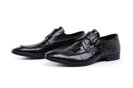 Ręcznie wykonane jaskrawe skóry Brogues Formalne brązowe buty biznesowe do wieczornej imprezy
