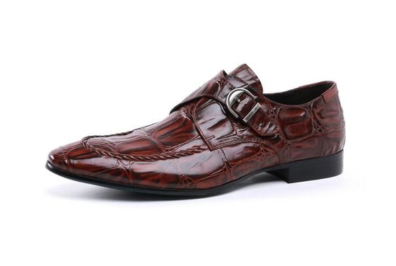 Ręcznie wykonane jaskrawe skóry Brogues Formalne brązowe buty biznesowe do wieczornej imprezy