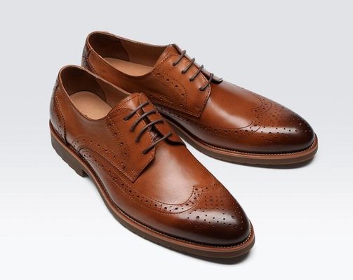Klasyczny styl Derby Czarne buty, retro męskie buty, buty Oxford.