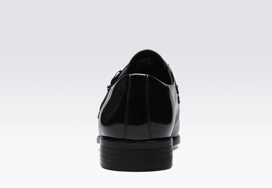 Retro Brogue Mężczyźni Buty Formal Dress, Biuro Biznesowe Czarne Oxford Buty