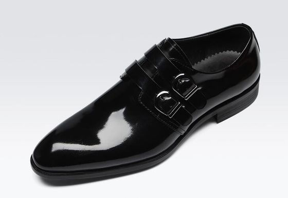 Retro Brogue Mężczyźni Buty Formal Dress, Biuro Biznesowe Czarne Oxford Buty
