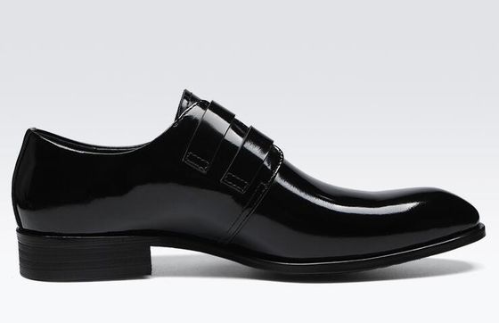 Retro Brogue Mężczyźni Buty Formal Dress, Biuro Biznesowe Czarne Oxford Buty
