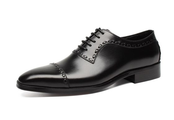 Skóra Wiosna / Jesień męska suknia ślubna obuwie męskie moda Goodyear podeszwy Oxford