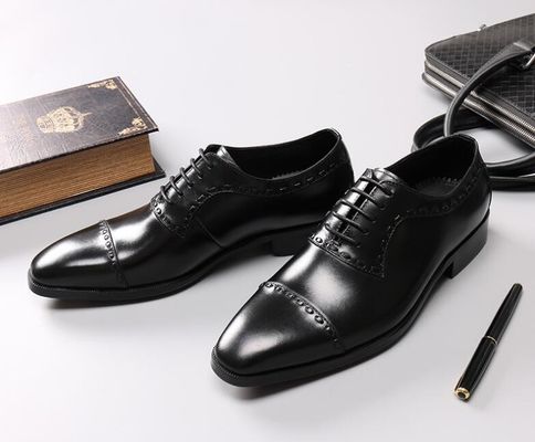 Skóra Wiosna / Jesień męska suknia ślubna obuwie męskie moda Goodyear podeszwy Oxford