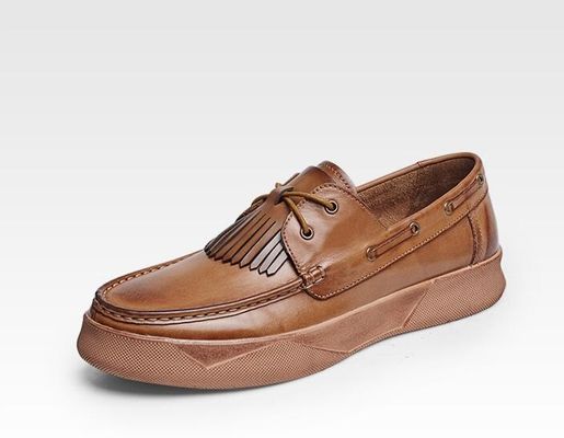 Retro Casual Mężczyźni Buty płaskie Custom Mężczyźni Skóra