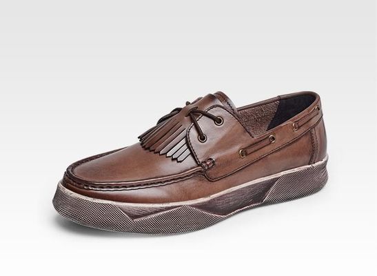 Retro Casual Mężczyźni Buty płaskie Custom Mężczyźni Skóra