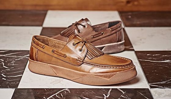 Retro Casual Mężczyźni Buty płaskie Custom Mężczyźni Skóra