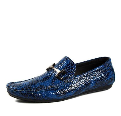 Alligator Prawdziwa skóra męska Casual Loafers Outdoor Mens PU Loafers