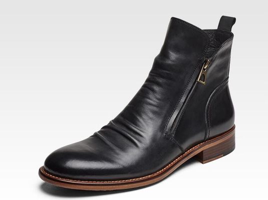Czarne / brązowe buty męskie, buty męskie, buty z gumową podeszwą.