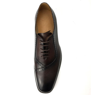 Brytyjski styl męski buty z ostrymi palcami / sznurówki Casual Buty koloru brązowego