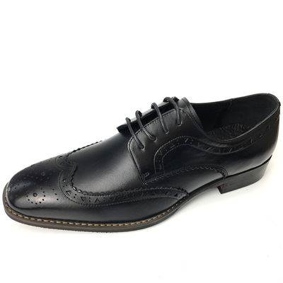 Męskie buty skórzane / Męskie buty czarne Oxford Fashion Style włoski