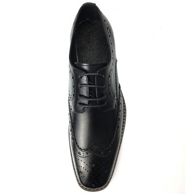 Męskie buty skórzane / Męskie buty czarne Oxford Fashion Style włoski