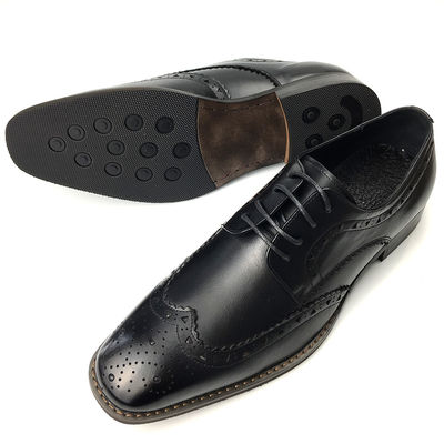 Męskie buty skórzane / Męskie buty czarne Oxford Fashion Style włoski