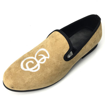 Stosowane buty z aksamitem dla mężczyzn Slip On Mens Aksamit suknia Buty do sportowych / biurowych