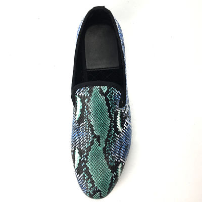 Elegantny design Snakeskin Men Loafers Wear Resistant Men Skóra buty jazdy