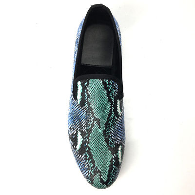 Elegantny design Snakeskin Men Loafers Wear Resistant Men Skóra buty jazdy