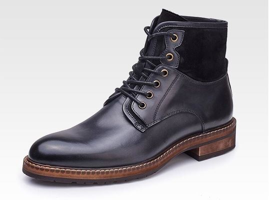 Wygodne męskie skórzane sukienki buty miękka kawa i niebieskie buty vintage