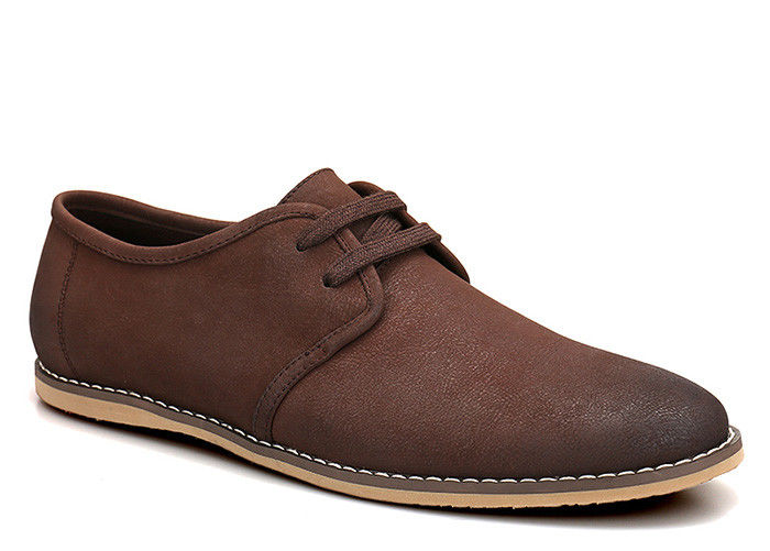 Niskie obcasy męskie skórzane buty Casual wygodne Suede górne męskie Casual Oxford