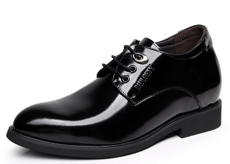 Czarny Oxford Koronka do windy męskie buty Solid Slip - na markowych buty dla mężczyzn