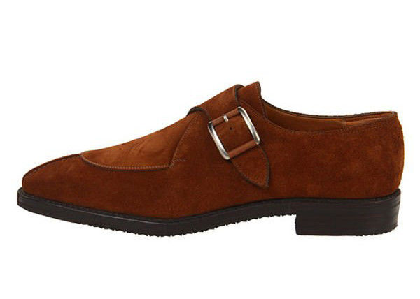 Ręcznie wykonane męskie buty Oxford, prawdziwa skóra, monk strap, buty Brogue.
