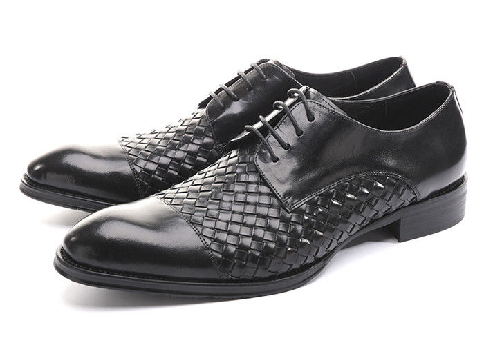 Business BV Oxfords męskie buty, męskie czarne buty do imprezy.
